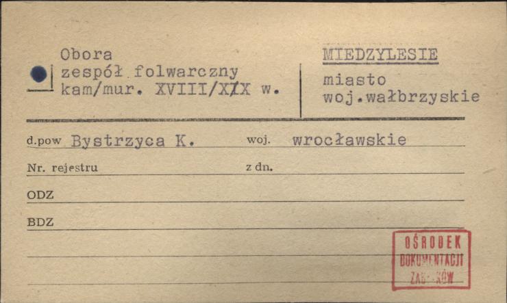 obora - zespół folwarczny, skan 1