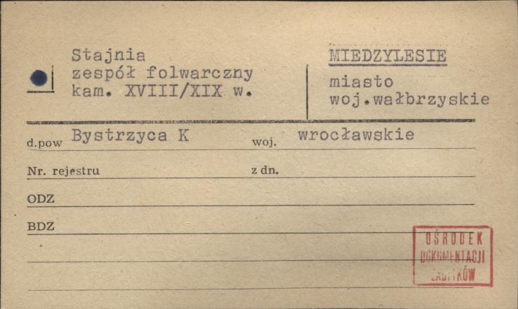 stajnia; zespół folwarczny, skan 1