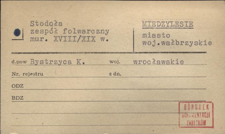 stodoła; zespół folwarczny, skan 1