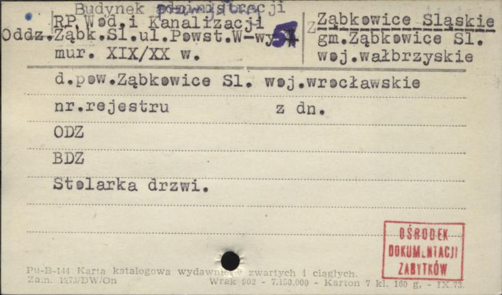 budynek administracji RP wod. i kanalizacji oddz. Ząbk. Śl., skan 1