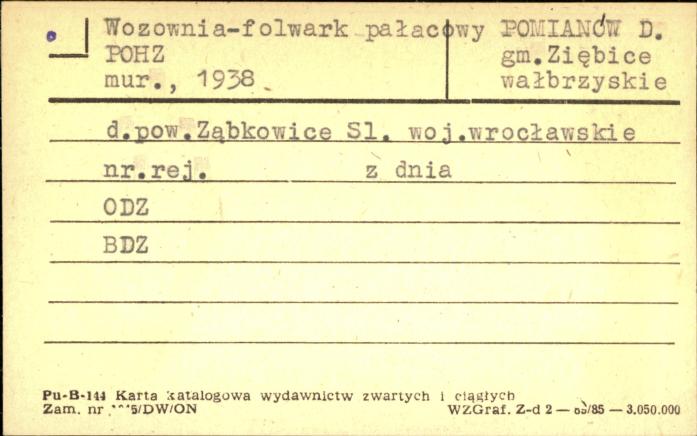wozownia - folwark pałacowy POHZ, skan 1