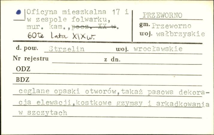 oficyna mieszkalna w zespole folwarku, skan 1