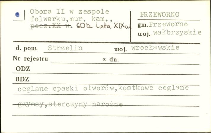 obora II w zespole folwarku, skan 1