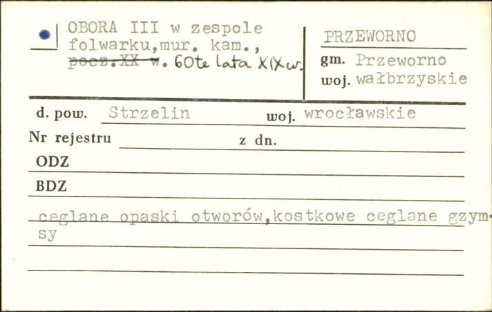 obora III w zespole folwarku, skan 1
