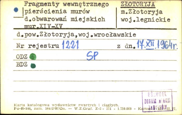 fragmenty wewnętrznego pierścienia murów d. obwarowań miejskich, skan 1