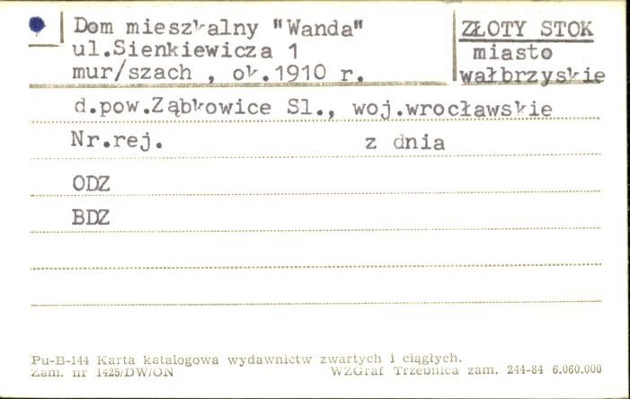 dom mieszkalny Wanda, skan 1