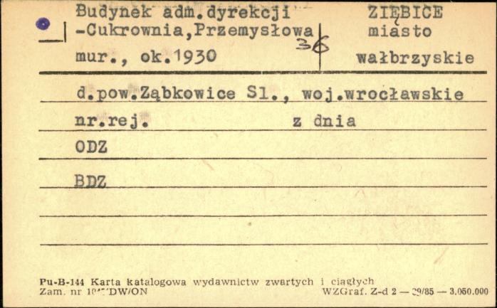 budynek adm. dyrekcji - Cukrownia, skan 1
