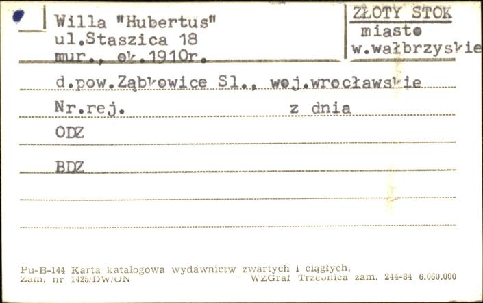 willa Hubertus, skan 1