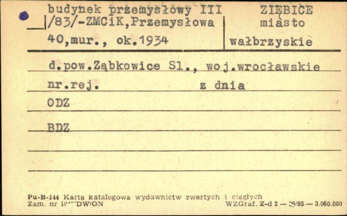 budynek przemysłowy III - ZMCiK, skan 1