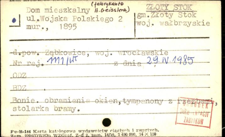 dom mieszkalny (fabrykanta H. Geisslera), skan 1