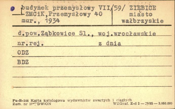 budynek przemysłowy VII - ZMCiK, skan 1