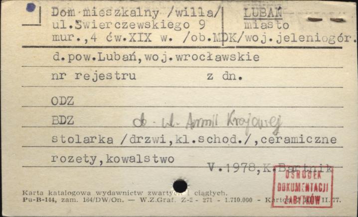 dom mieszkalny (willa) (ob. MDK), skan 1