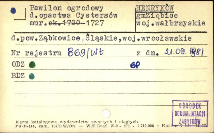 pawilon ogrodowy d. opactwa cystersów, skan 1