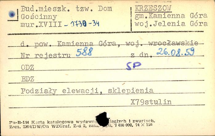 bud. mieszk. tzw. Dom Gościnny, skan 1