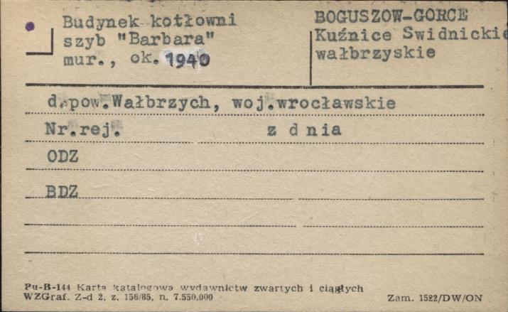 Budynek kotłowni szyb Barbara, skan 1