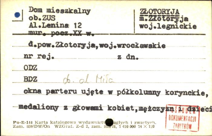 dom mieszkalny ob. ZUS, skan 1