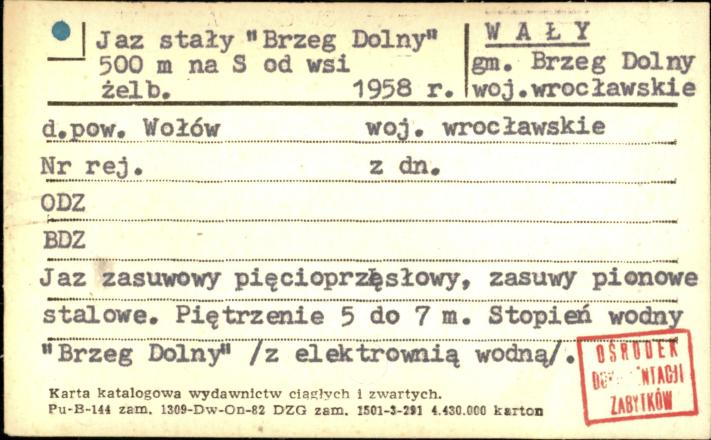 jaz stały Brzeg Dolny, skan 1