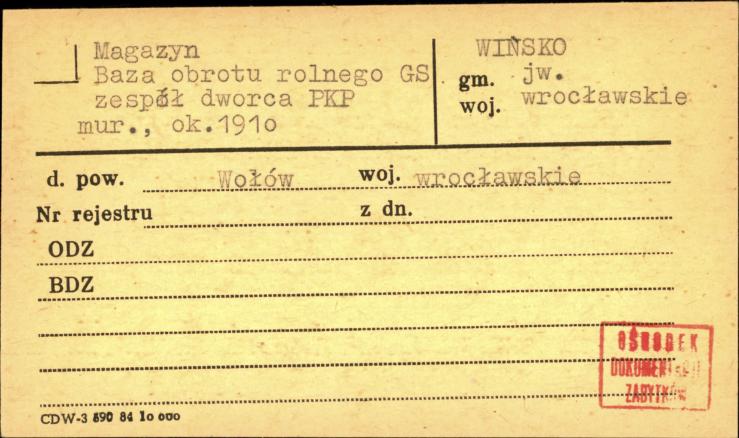 magazyn, baza obrotu rolnego GS - zespół dworca PKP, skan 1