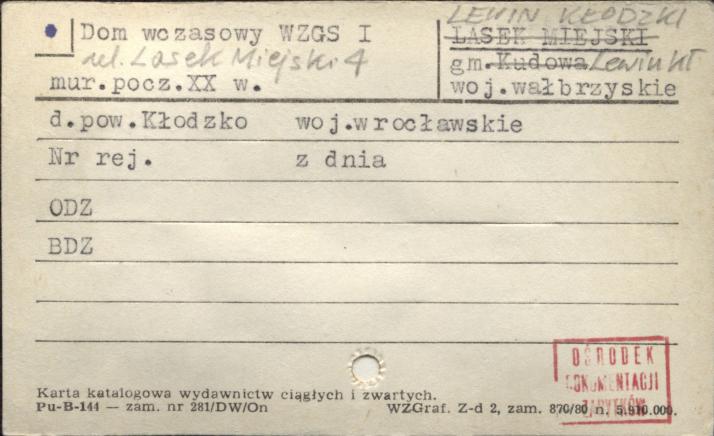 dom wczasowy WZGS I, skan 1