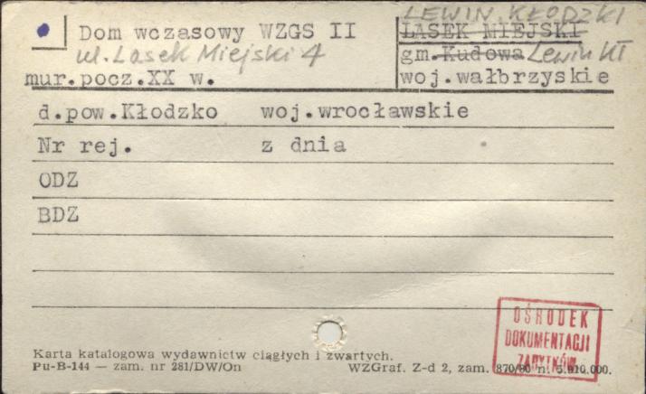 dom wczasowy WZGS II, skan 1