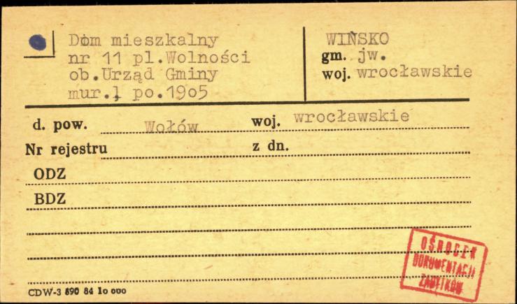 dom mieszkalny, ob. Urząd Gminy, skan 1