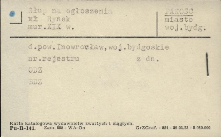słup na ogłoszenia, skan 1