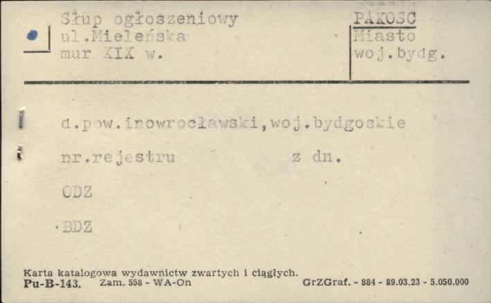 słup ogłoszeniowy, skan 1