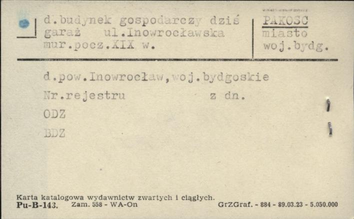 budynek gospodarczy dziś garaż, skan 1