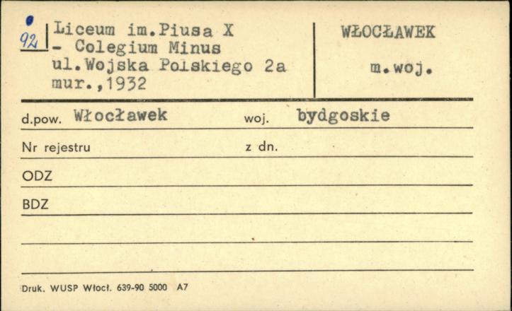 Liceum im. Piusa X - Colegium Minus, skan 1