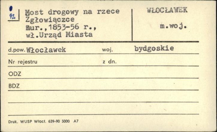 most drogowy na rzecze Zgłowiączce, skan 1