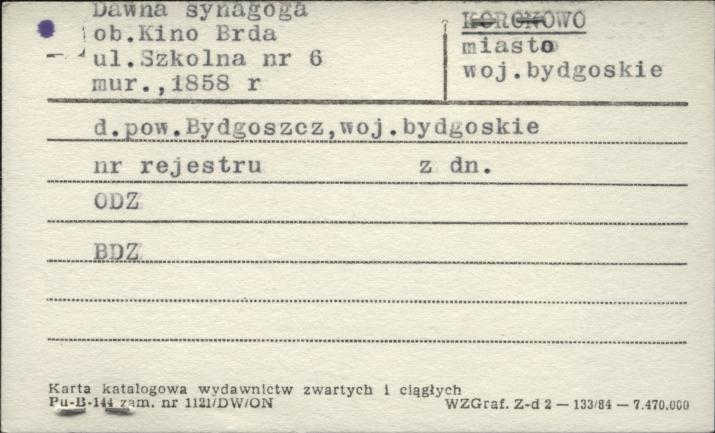 synagoga, ob. kino Brda, skan 1