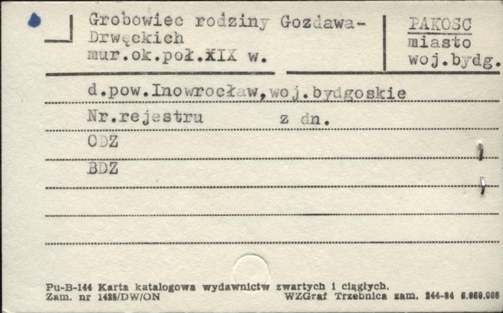 grobowiec rodziny Gozdawa-Drwęckich, skan 1
