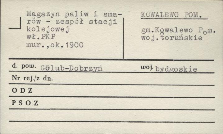 magazyn paliw i smarów - zespół stacji kolejowej, skan 1