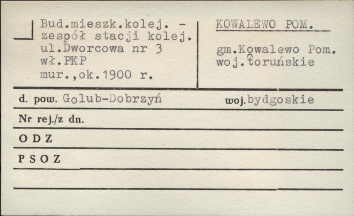 budynek mieszkalny kolejowy - zespół stacji kolejowej, skan 1