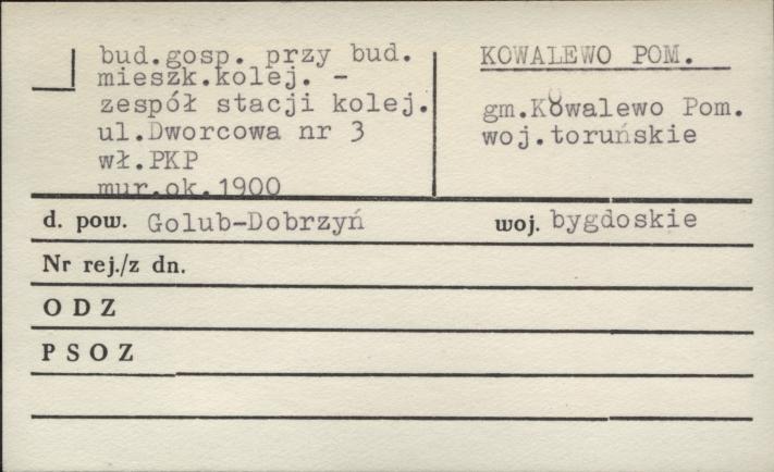 budynek gospodarczy przy budynek mieszkalny - zespół stacji kolejowej, skan 1