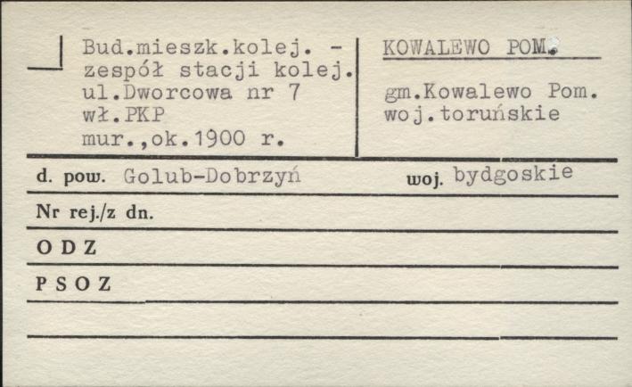 budynek mieszkalny kolejowy - zespół stacji kolejowej, skan 1