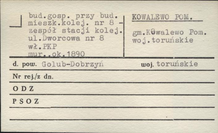 budynek gospodarczy przy budynek mieszkalny nr 8 - zespół stacji kolejowej, skan 1