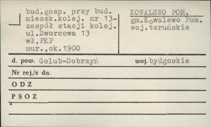 budynek gospodarczy przy budynek mieszkalny nr 13 - zespół stacji kolejowej, skan 1