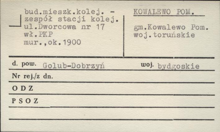 budynek mieszkalny kolejowy - zespół stacji kolejowej, skan 1