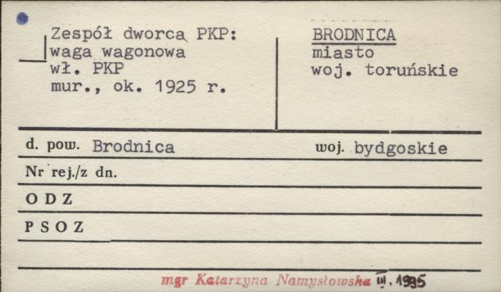 zespół dworca PKP - waga wagonowa, skan 1