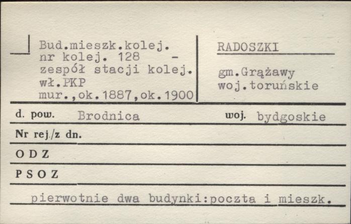 budynek mieszkalny kolejowy nr 128 - zespół stacji kolejowej, skan 1