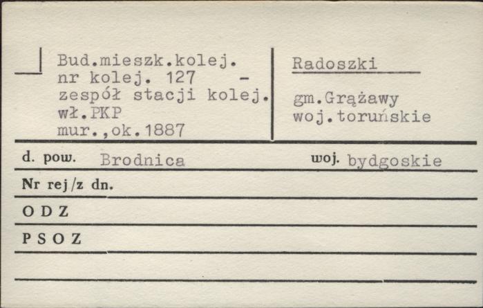 budynek mieszkalny kolejowy nr 127 - zespół stacji kolejowej, skan 1