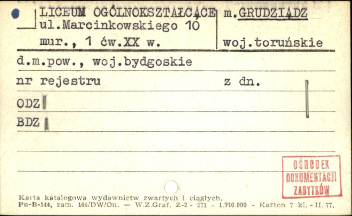 Liceum Ogólnokształcące, skan 1