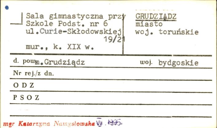 sala gimnastyczna, skan 1