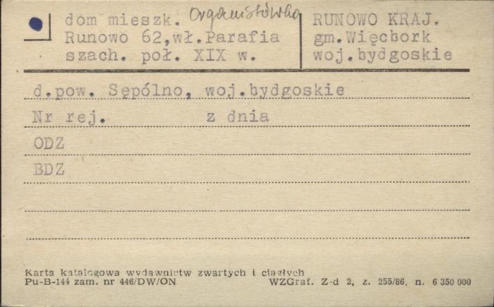 dom mieszkalny, organistówka, skan 1