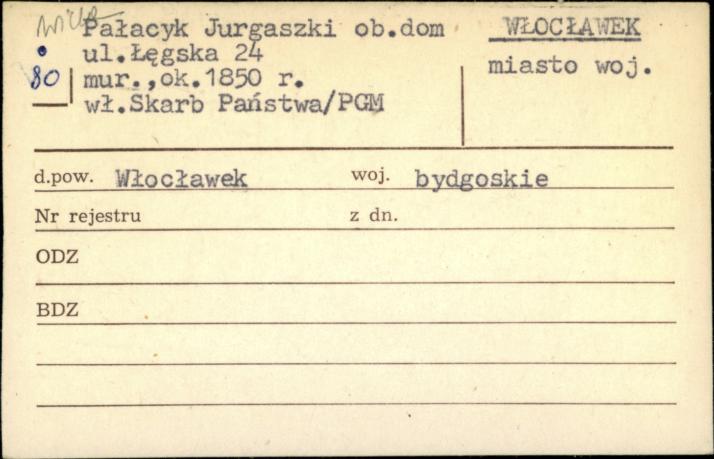 pałacyk Jurgaszki ob. dom, skan 1