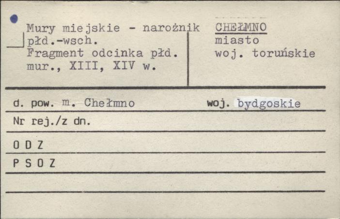 mury miejskie - narożnik płd.-wsch., skan 1