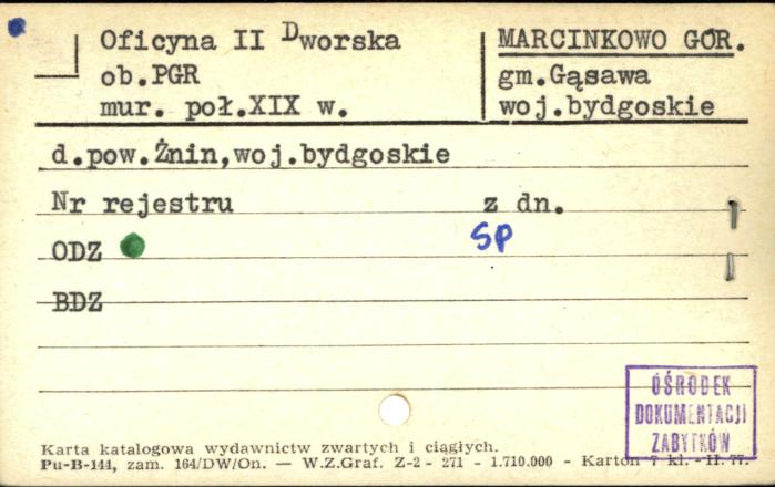 oficyna II dworska ob. PGR, skan 1