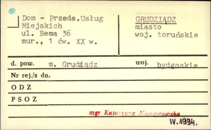 dom - Przeds. Usług Miejskich, skan 1