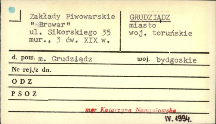 zakłady piwowarskie Browar, skan 1